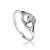 Ornate Golden Ring With White Diamonds, Ring Size: 6.5 / 17, image 