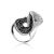Crystal Encrusted Cocktail Ring In Sterling Silver The Eclat, Ring Size: 5.5 / 16, image 