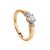 Yellow Gold Ring With Diamonds, Ring Size: 7 / 17.5, image 