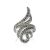 Snake Design Silver Ring With Marcasites The Lace, Ring Size: 5.5 / 16, image 