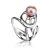 Ornate Silver Ring With Creamrose Cultured Pearl The Serene, Ring Size: 5.5 / 16, image 