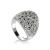 Marcasite Encrusted Ring In Sterling Silver The Lace, Ring Size: 5.5 / 16, image 