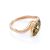 Natural Green Amber Ring In Gold, Ring Size: 6.5 / 17, image 
