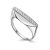 Crystal Encrusted Silver Ring, Ring Size: 7 / 17.5, image 