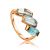 Topaz Golden Ring The Bay, Ring Size: 6.5 / 17, image 