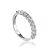 Diamond Row White Gold Ring, Ring Size: 6.5 / 17, image 