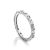 Silver Eternity Ring With White Crystals, Ring Size: 8 / 18, image 