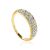 Yellow Gold Diamond Encrusted Ring, Ring Size: 8.5 / 18.5, image 