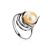 Sterling Silver Ring With Cultured Pearl The Serene, Ring Size: 6.5 / 17, image 