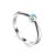 Silver Ring With Synthetic Topaz, Ring Size: 8 / 18, image 