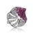 Silver Cocktail Ring With Crystals The Jungle, Ring Size: 5.5 / 16, image 