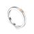 Silver Golden Diamond Ring The Diva, Ring Size: 7 / 17.5, image 