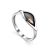 Silver Golden Ring With White Diamond The Diva, Ring Size: 6 / 16.5, image 