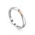 Silver Golden Diamond Ring The Diva, Ring Size: 6 / 16.5, image 