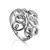 White Gold Ring With Bright Diamonds, Ring Size: 8.5 / 18.5, image 