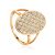 Crystal Encrusted Gold Ring, Ring Size: 11.5 / 21, image 
