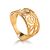 Designer Gold Plated Silver Band Ring, Ring Size: 7 / 17.5, image 