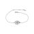 Stylish Chain Bracelet With Crystal The Enigma, Length: 19, image 