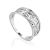 Silver Floral Band Ring The Sacral, Ring Size: 7 / 17.5, image 