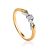 Refined Gold Diamond Ring, Ring Size: 5.5 / 16, image 