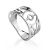 Bold Geometric Silver Band Ring The Sacral, Ring Size: 7 / 17.5, image 