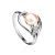 Серебряное кольцо с культивированным жемчугом и фианитами, Ring Size: 6.5 / 17, image 