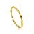 Wavy Beautiful Gold-Plated Silver Ring The Liquid, Ring Size: Adjustable, image 