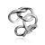 Elegantly Sculpted Sterling Silver Ring The ICONIC, Ring Size: Adjustable, image 