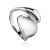 Striking Modern Design Sterling Silver Ring The Ifamore, Ring Size: Adjustable, image 