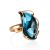 Bold Topaz Cocktail Ring In Gold The Serenade, Ring Size: Adjustable, image 