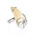 Silver Adjustable Ring With Mammoth Tusk The Era, Ring Size: Adjustable, image 