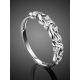 Ultra Chic Silver Crystal Ring, Ring Size: 5.5 / 16, image , picture 2