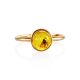 Stylish Amber Ring With Insect Inclusion The Clio, Ring Size: 6.5 / 17, image , picture 4