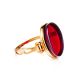 Red Amber Ring In Gold The Sangria, Ring Size: 5 / 15.5, image , picture 3