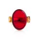 Red Amber Ring In Gold The Sangria, Ring Size: 7 / 17.5, image , picture 4