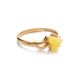 Refined Golden Ring With Honey Amber, Ring Size: 9.5 / 19.5, image , picture 4