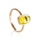 Laconic Amber Ring With Inclusions The Clio, Ring Size: 6.5 / 17, image 