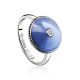Blue Enamel Diamond Ring The Heritage, Ring Size: 8 / 18, image 