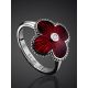 Enamel Clover Shaped Ring With Diamond The Heritage, Ring Size: 6.5 / 17, image , picture 2