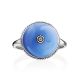 Blue Enamel Diamond Ring The Heritage, Ring Size: 8 / 18, image , picture 3