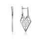 Geometric Laced Silver Earrings The Sacral, image 