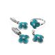 Shimmering Blue Enamel Pendant With Crystal The Heritage, image , picture 4