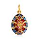 Amazing Enamel Egg Pendant With Crystals The Romanov, image 