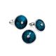 Round Silver Studs With Enamel And Diamonds The Heritage, image , picture 3