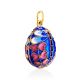 Enamel Dragonfly Design Egg Shaped Pendant The Romanov, image , picture 4