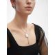 Round Silver Crystal Pendant With Chain Dangles The Ice, image , picture 5