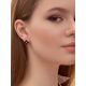 Red Enamel Clover Shaped Earrings With Diamonds The Heritage, image , picture 3