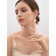 Statement Blush Pink Multi Stone Drop Earrings The Bella Terra, image , picture 6