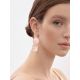 Statement Blush Pink Multi Stone Drop Earrings The Bella Terra, image , picture 4