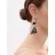 Purple Ombre Mismatched Drop Earrings The Bella Terra, image , picture 3